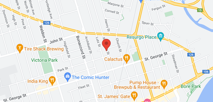 map of 330-332 Robinson ST